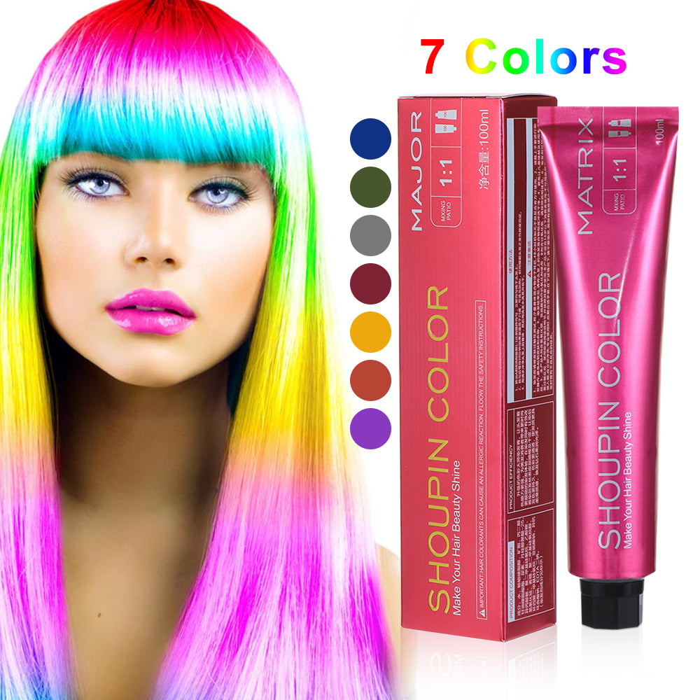 100ml Salon Hairdressing Hair Dye Cream Mermaid Coloring Shampoo