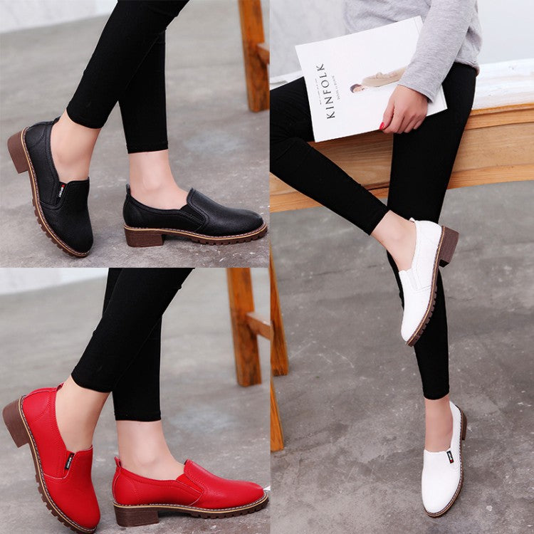 2021 spring new ladies shoes Korean fashion single shoes Brock casual flat shoes