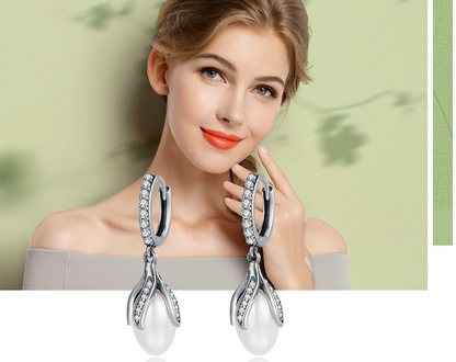 Bud Freshwater Pearl Ladies Diamond Jewelry